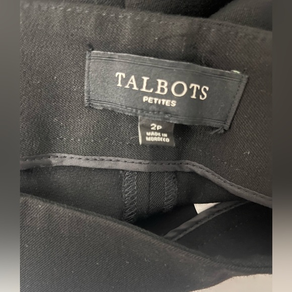 TALBOTS DRESS PANTS SIZE 2P PETITE BLACK - Picture 10 of 13